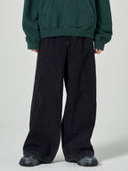 Eband Wide Denim Pants Black