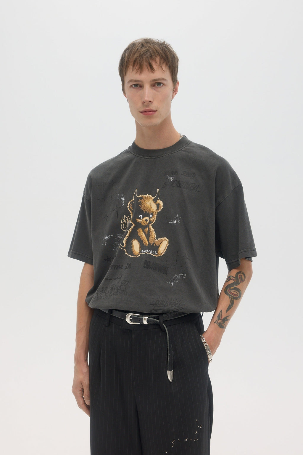 Lil Dev Tshirt Faded Black