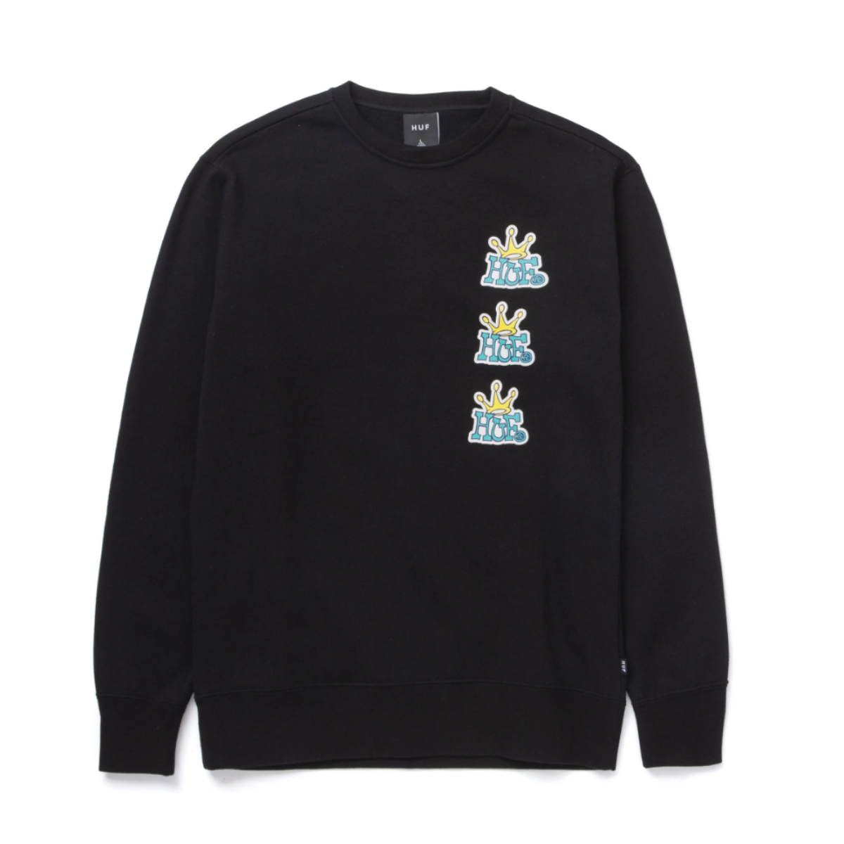 Crown Stack Crewneck Black