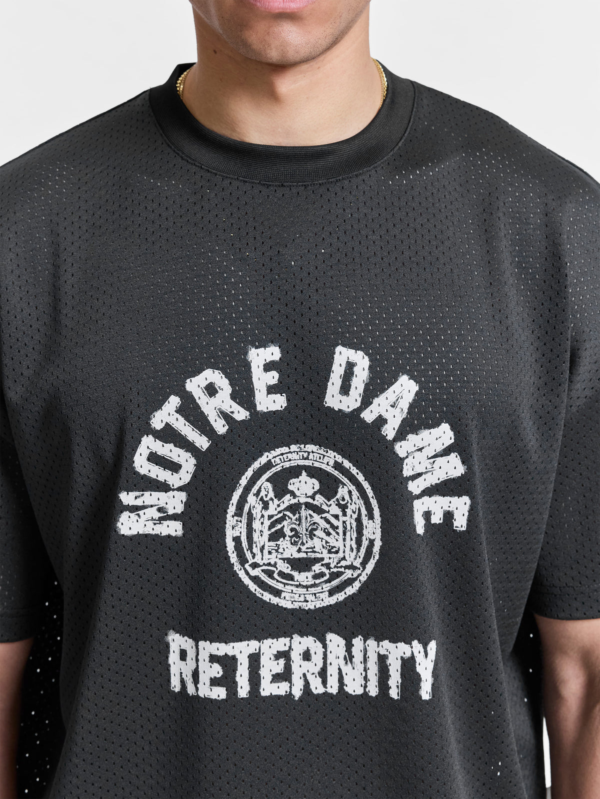 Notre Dame Mesh Tshirt Black