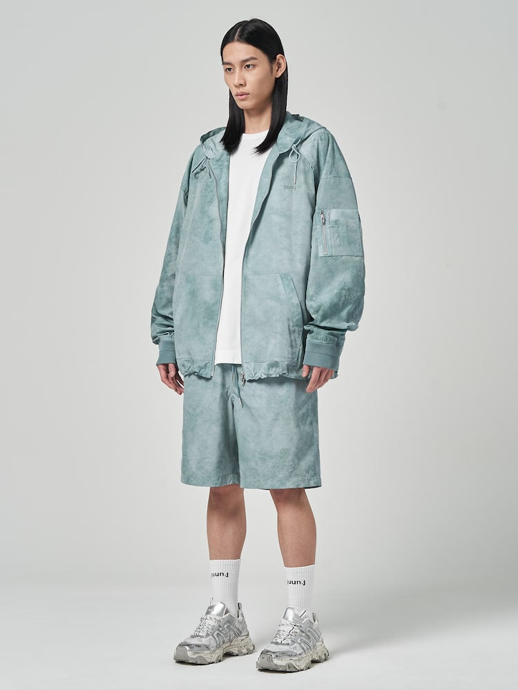 Dyeing Like Polyester Shorts Green