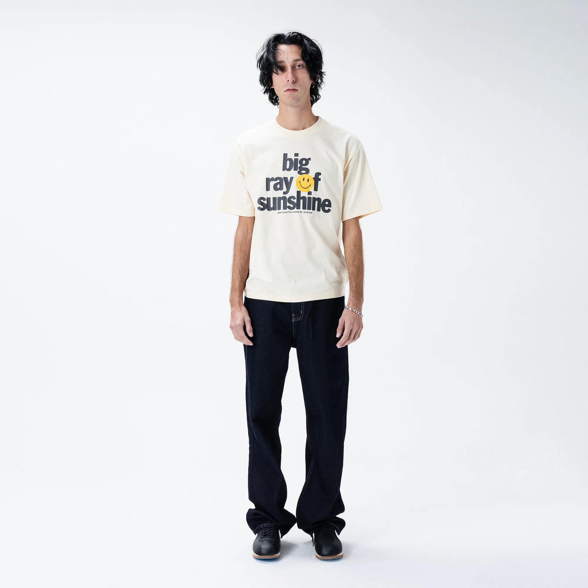 Smiley Sunshine T Shirt Butter Cream