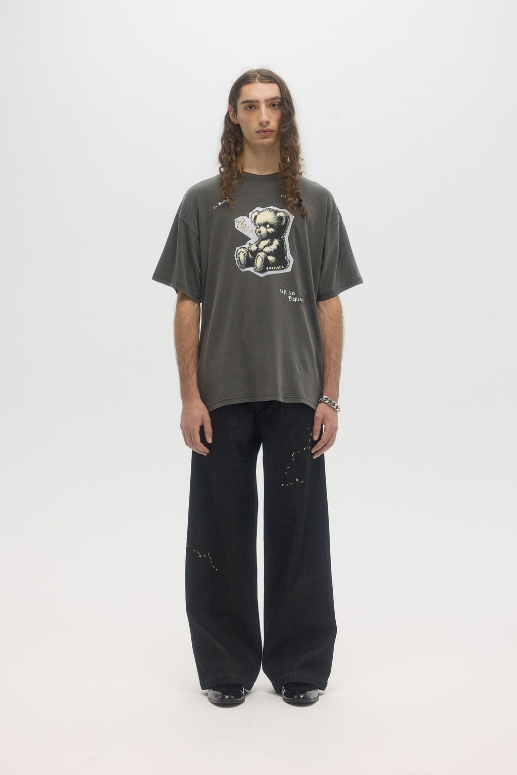 Zzz Bear Tshirt Old Black