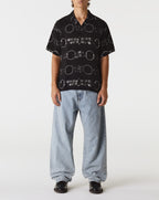 Straps Button Down Black