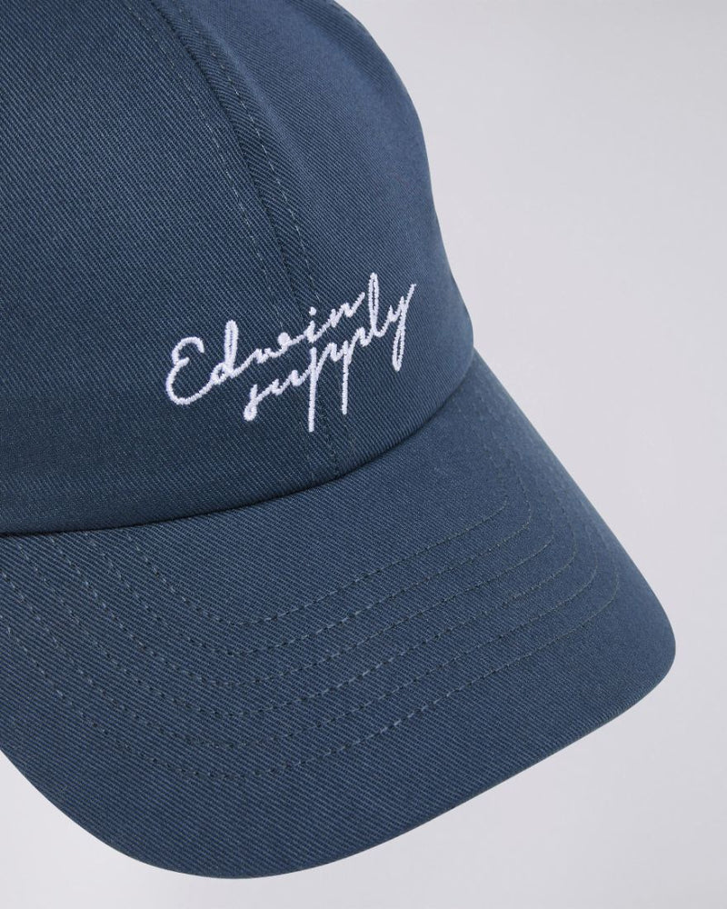 Edwin Supply Cap Blue Unwashed