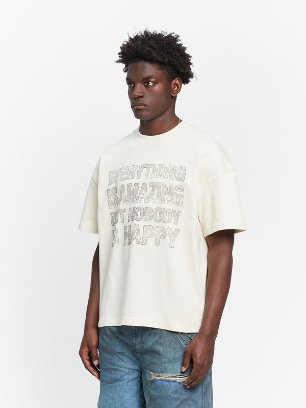 Quote Tshirt  Cream