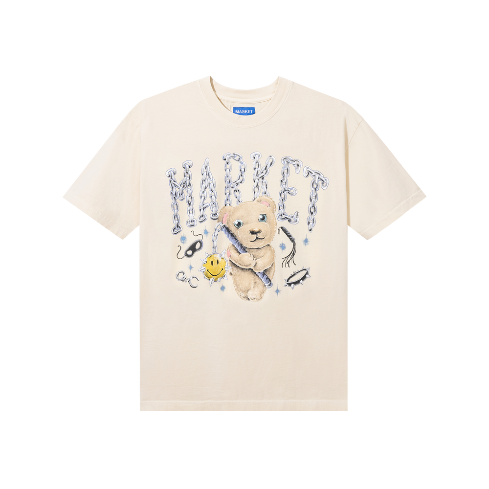 Smiley Soft Core Bear T Shirt Ecru