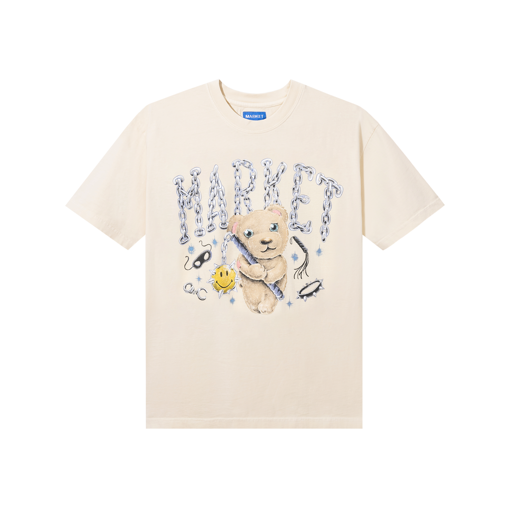 Smiley Soft Core Bear T Shirt Ecru