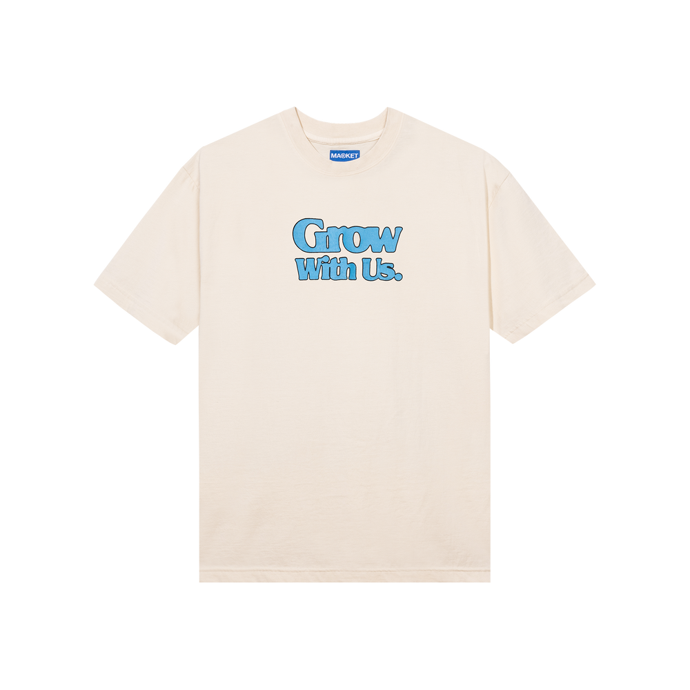 Grow With Us T Shirt Ecru