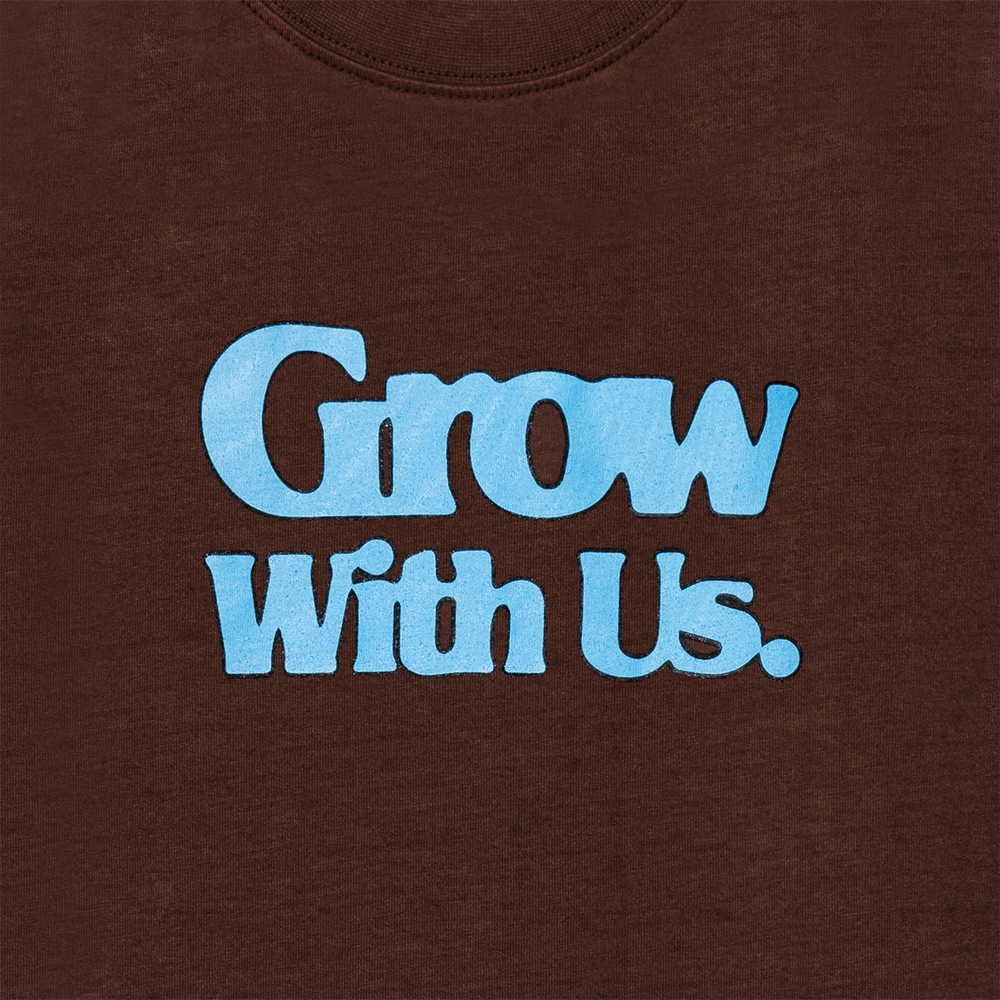 
                      
                        Grow With Us T Shirt Mocha
                      
                    