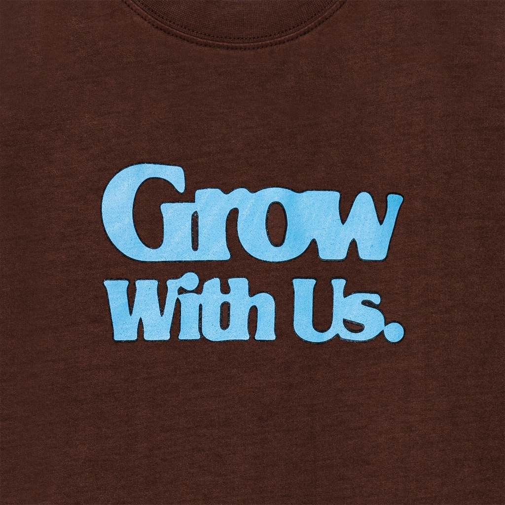 Grow With Us T Shirt Mocha