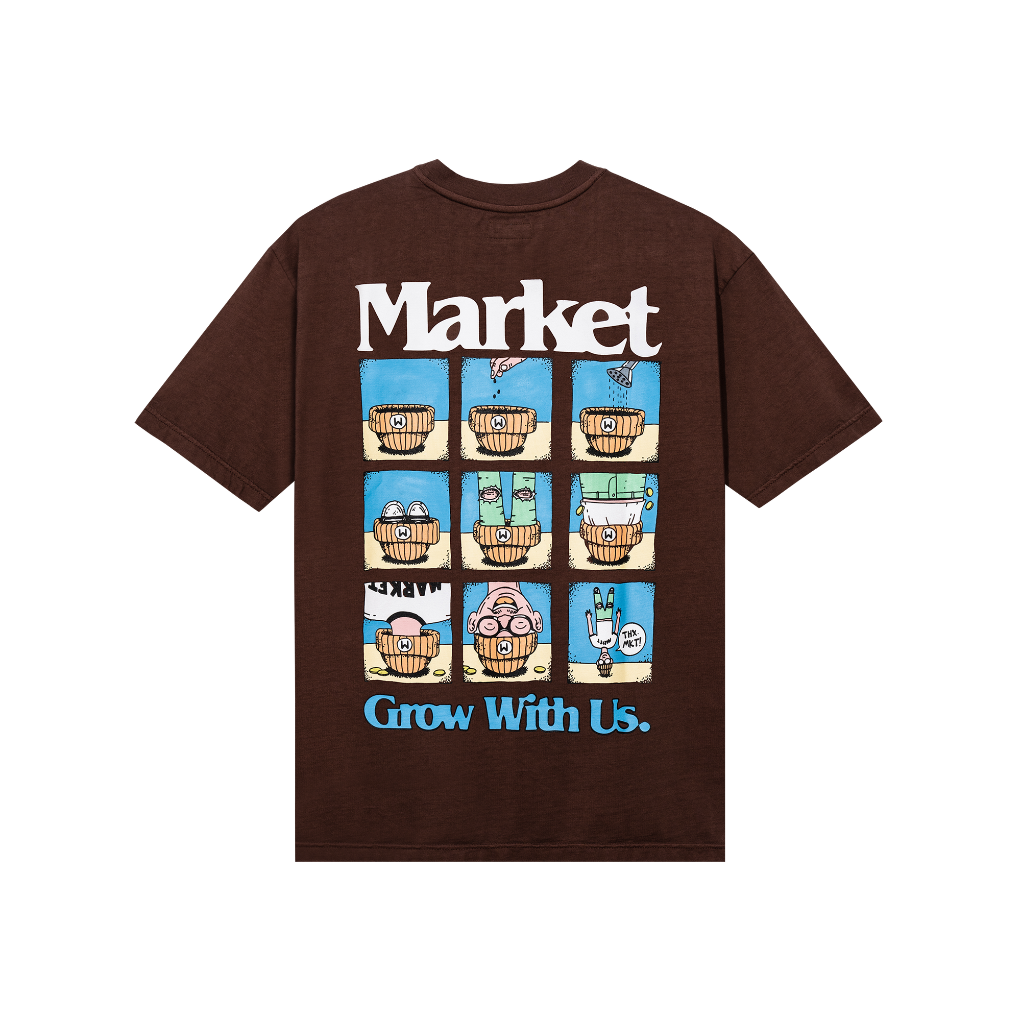 Grow With Us T Shirt Mocha