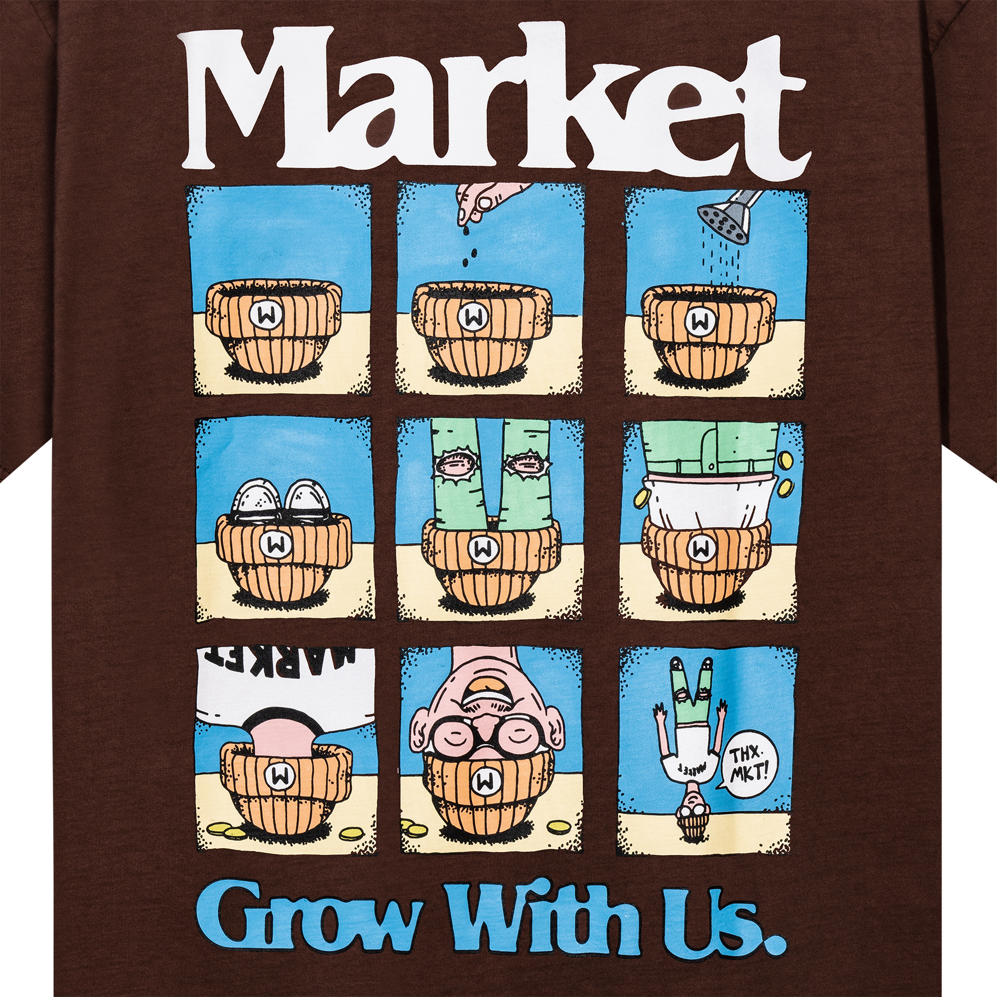 Grow With Us T Shirt Mocha