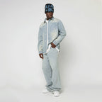 Og K Washed Western Relaxed Baggy Jeans blue