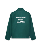 La Veste Slogan Dark Green