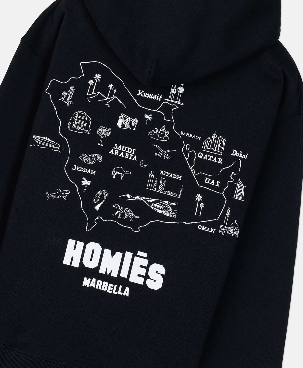 Mapa Hoodie Middle East Black