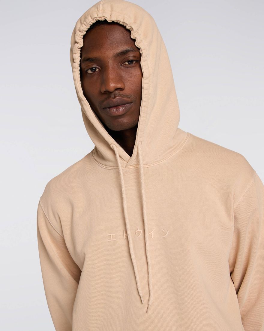 Katkatan Hoodie Sweat Heavy Felpasandstone pigment garment dyed