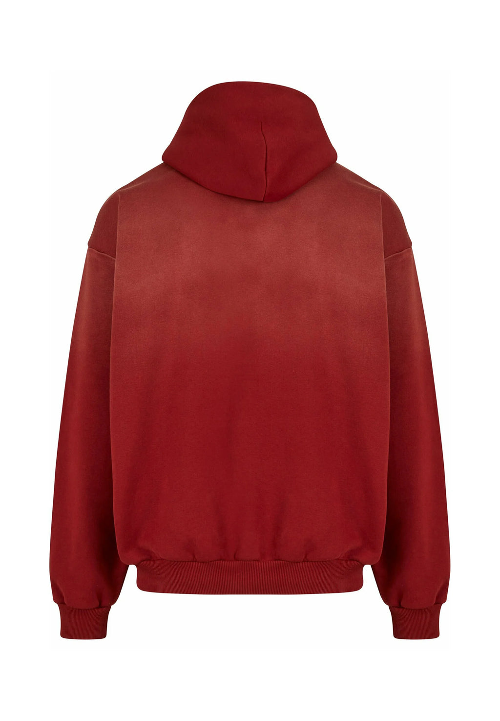 Retro Washed Os Hoodie red