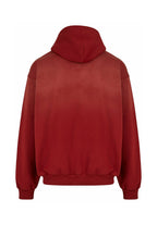 Retro Washed Os Hoodie red