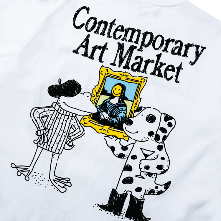 Smiley Museum Uv T Shirt White