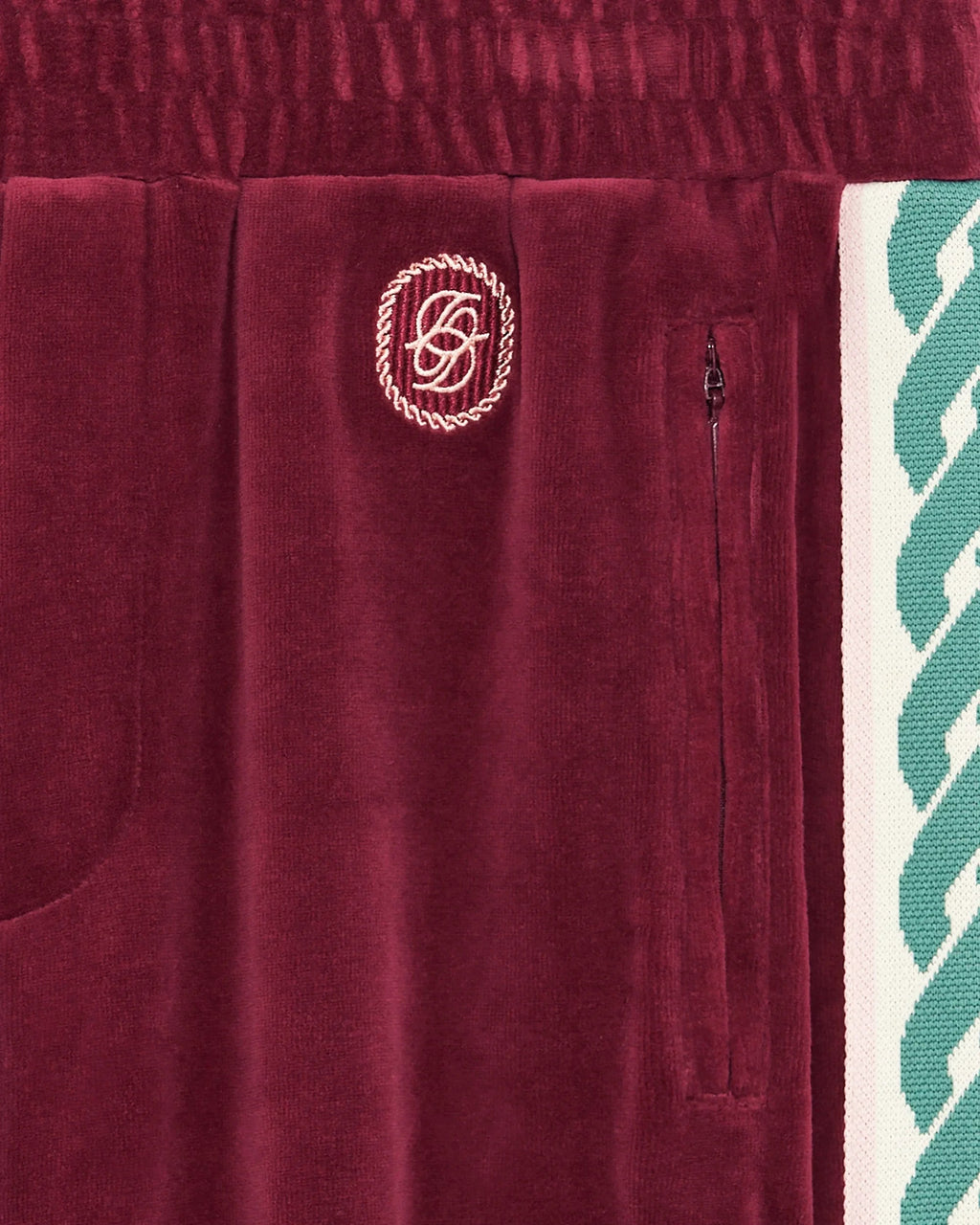 Le Pantalon Survetement Velours Wine