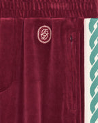 Le Pantalon Survetement Velours Wine