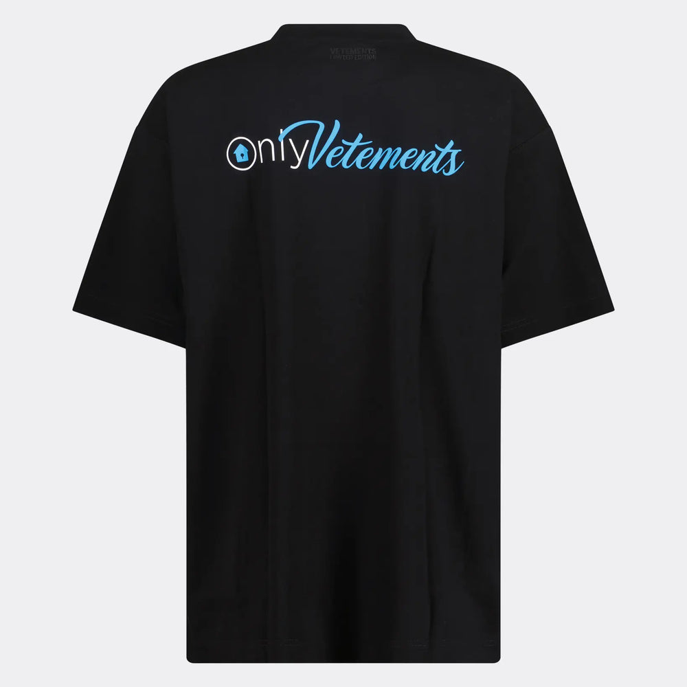 Logo print short sleeve Tshirt Black