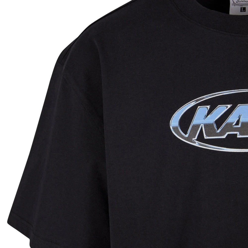 
                      
                        Woven Signature Chrome Logo Crop Tee Black
                      
                    