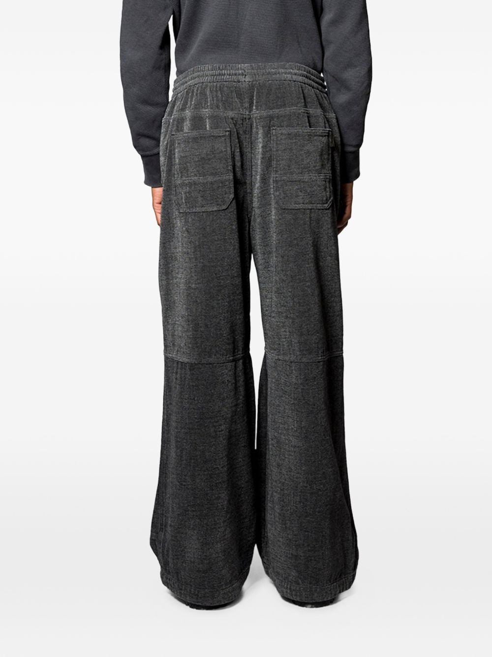 Denim Double Knee Pants Black