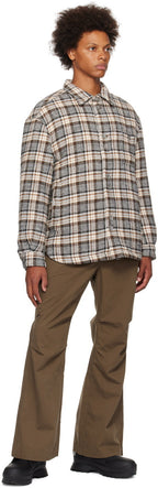 Interlace Quilted Shirt Tobaco Brown