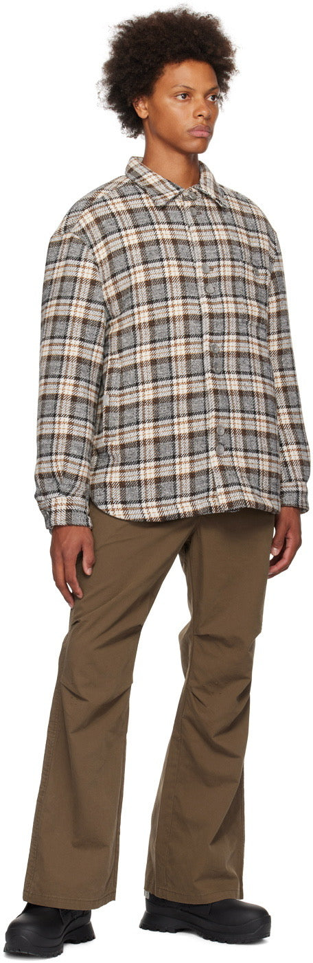 Interlace Quilted Shirt Tobaco Brown