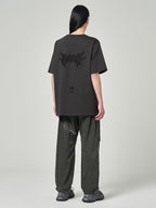 Low Crotch Nylon Pants Khaki