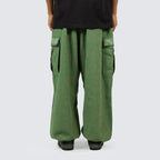 VISITOR WIDE FIT CARGO PANTS GREEN