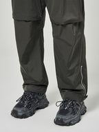Low Crotch Nylon Pants Khaki