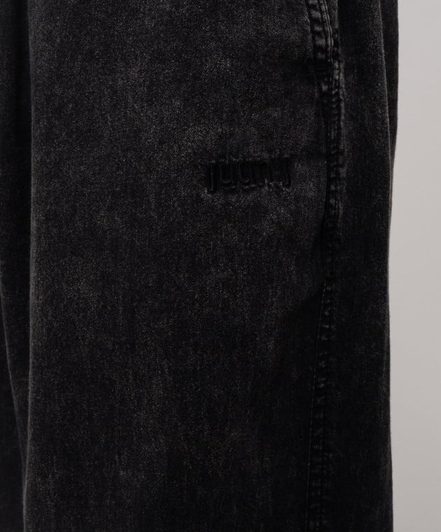 Denim Drawstring Pants Ash