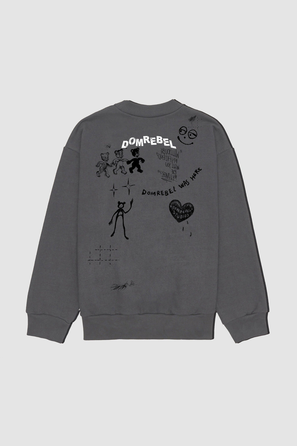 Play Sketch Sweatshirt Faded Black Fw26