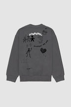 Play Sketch Sweatshirt Faded Black Fw26