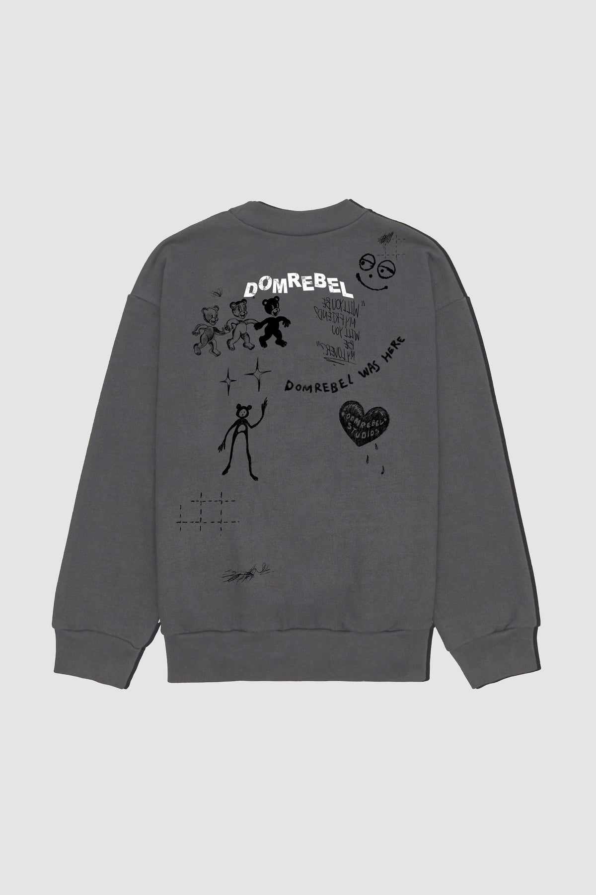 Play Sketch Sweatshirt Faded Black Fw26