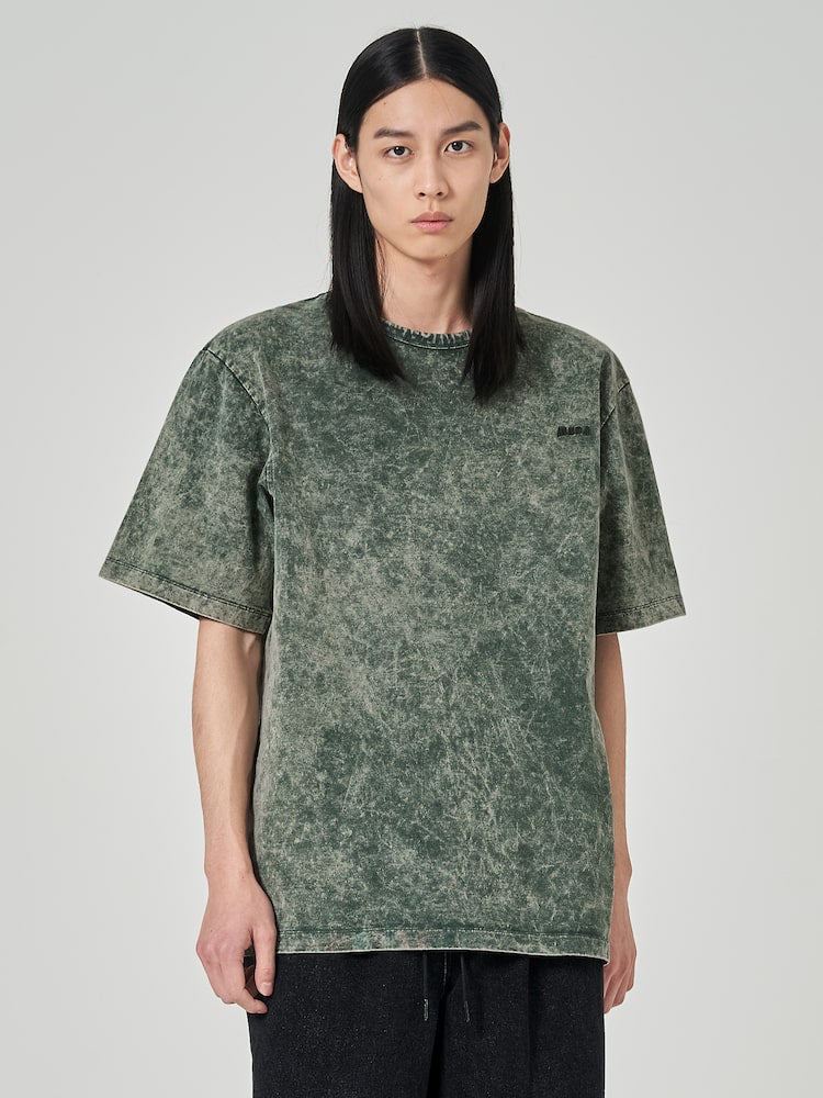Loose Fit Garment Dyed Short Sleeve T Shirts Khaki
