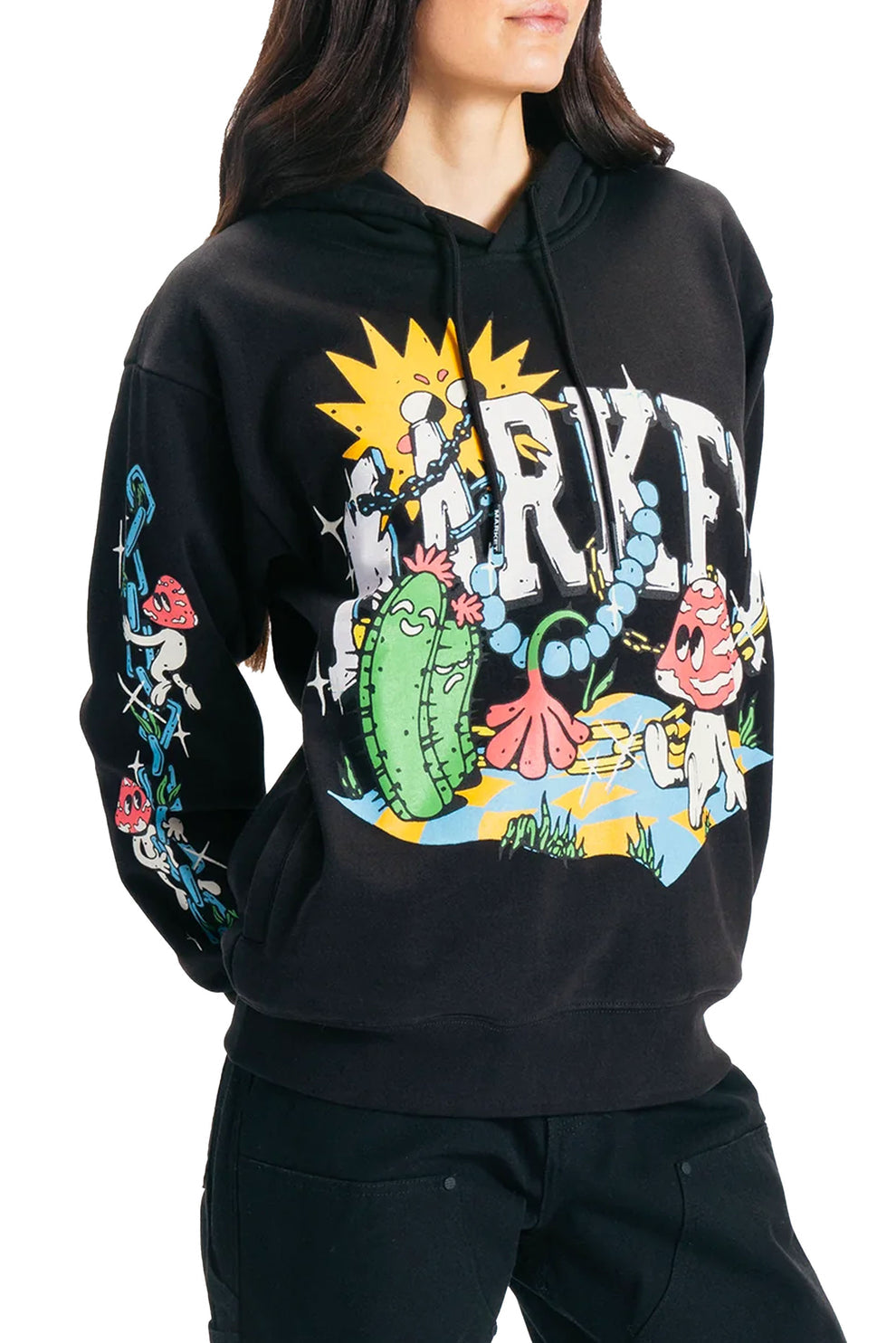 Fantasy Farm Pullover Hoodie Black