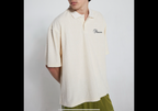 Zen Terry Boxy Polo Off White