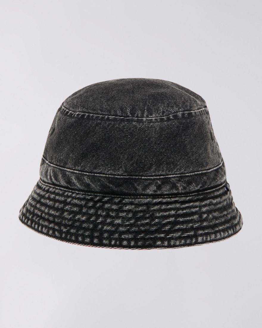 Reversible Bucket Hat black heavy sky bleached