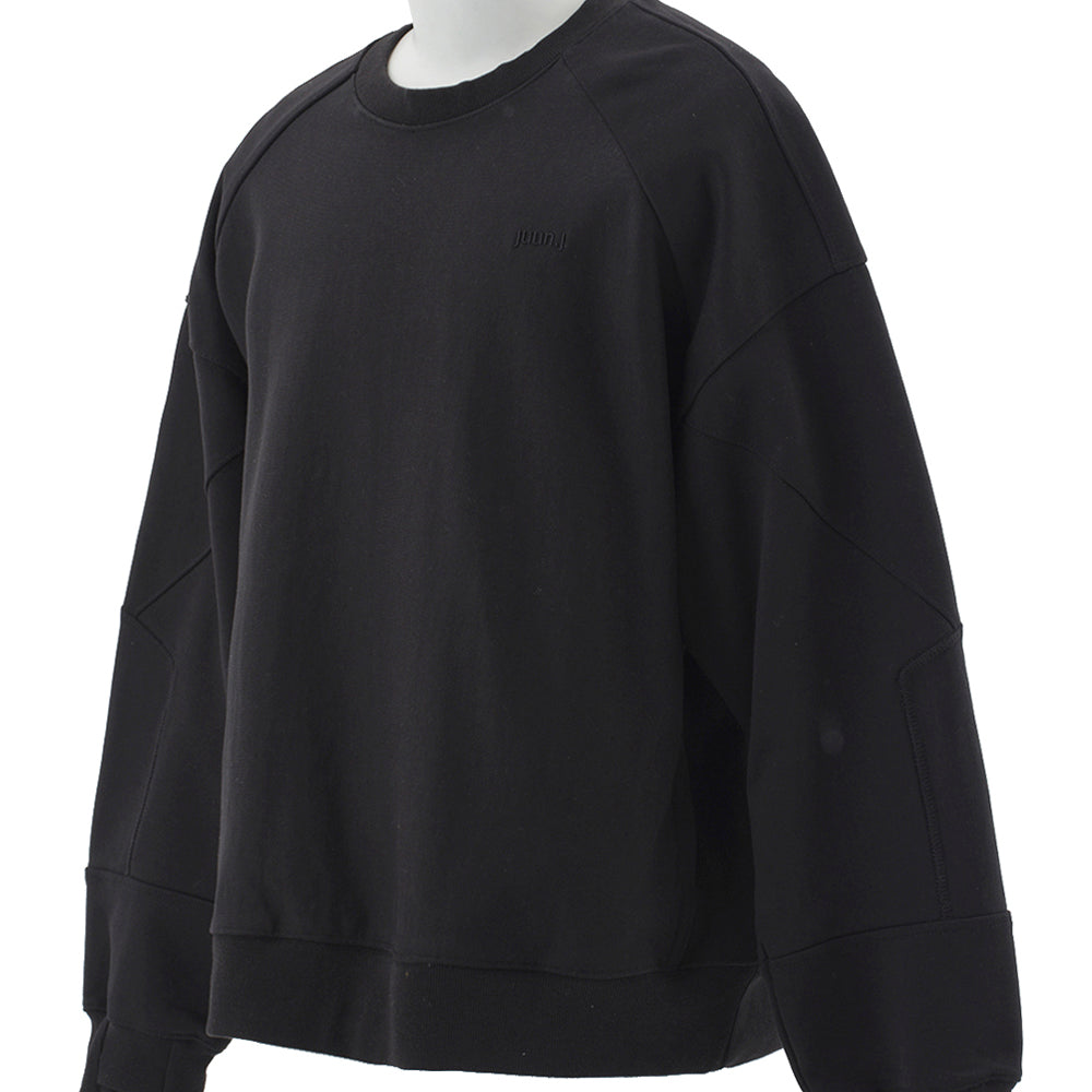 Reverse Weave Pocket Sweatshirts Black