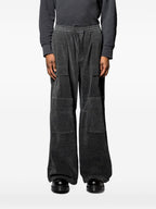 Denim Double Knee Pants Black
