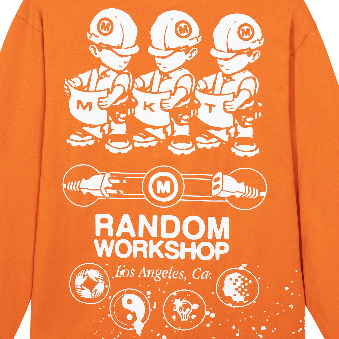 Plan Check Longsleeve T Shirt Safety Orange