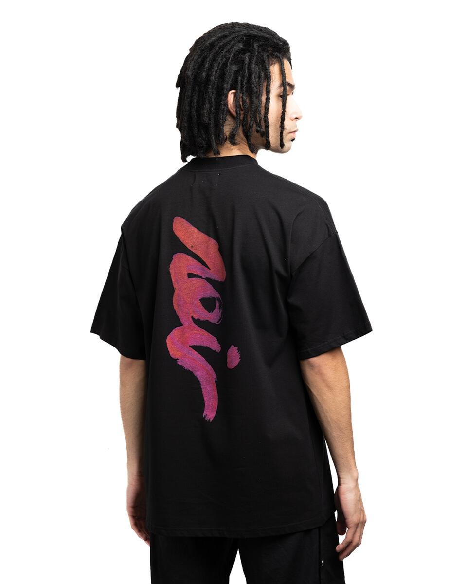 Cabinet Noir Brush Stroke Noir Tee Black