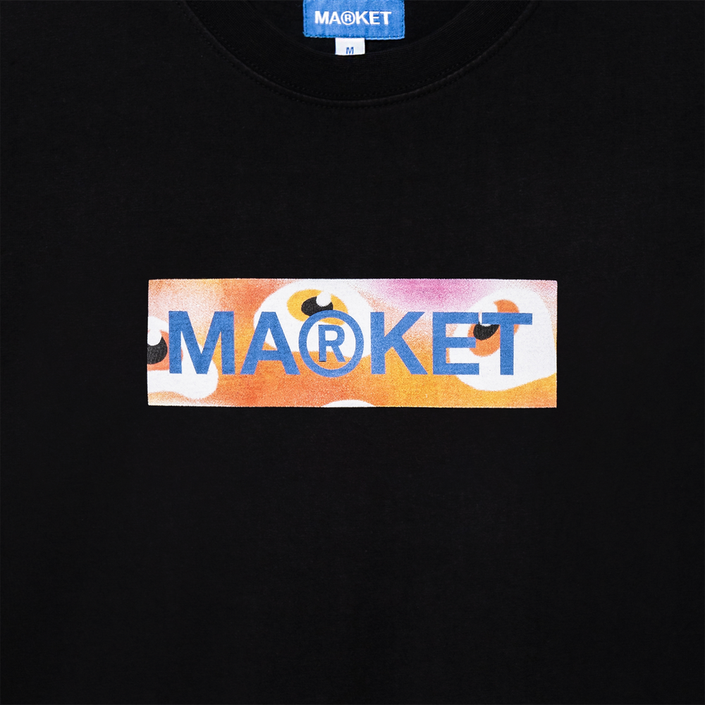 
                      
                        Market Bar Logo T Shirt Black
                      
                    