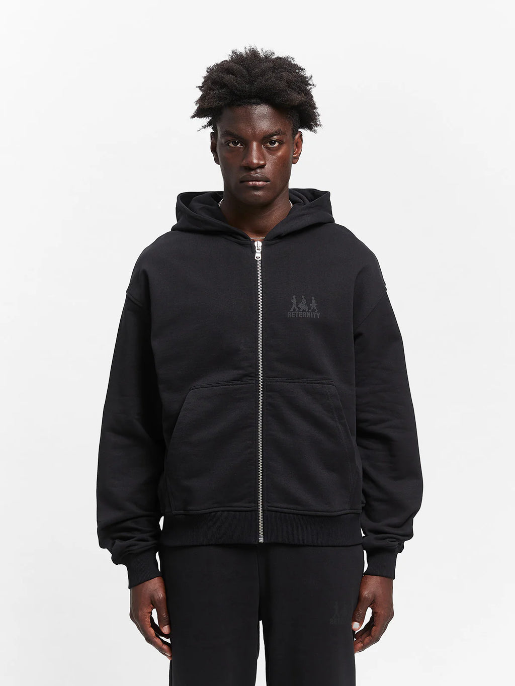 Creative Dept Logo Zip Hoodie Black