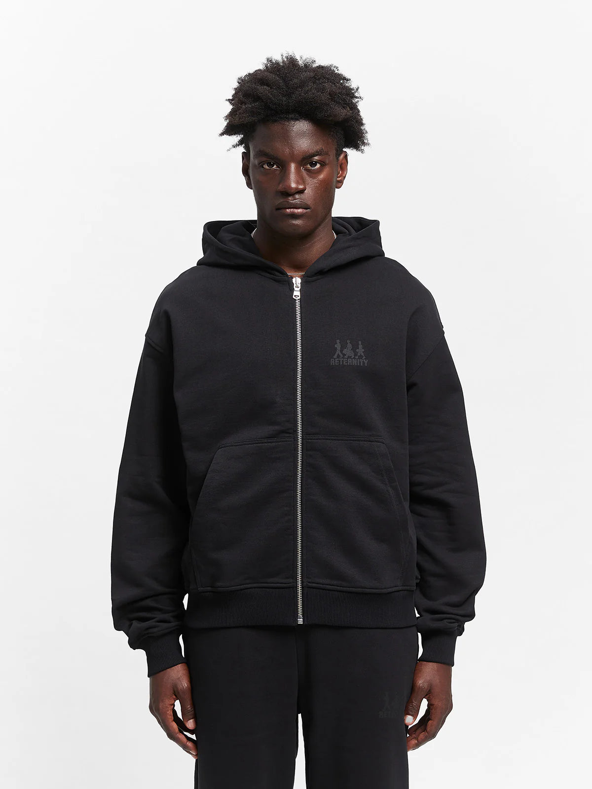 Creative Dept Logo Zip Hoodie Black