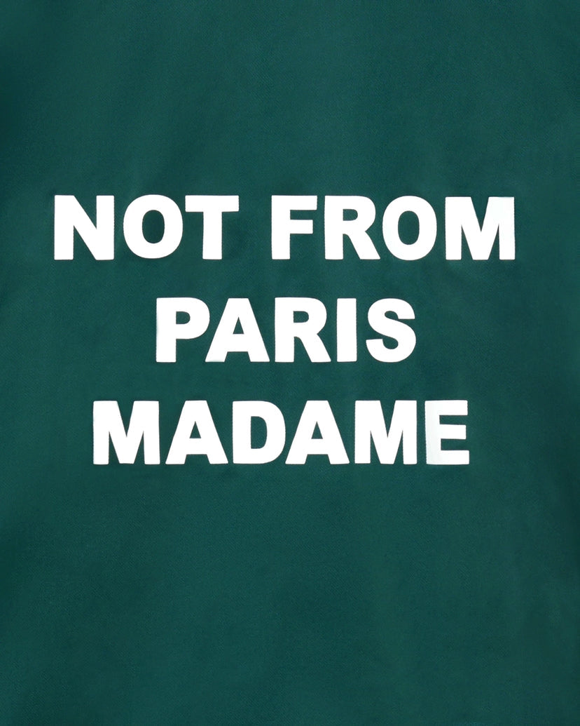 La Veste Slogan Dark Green